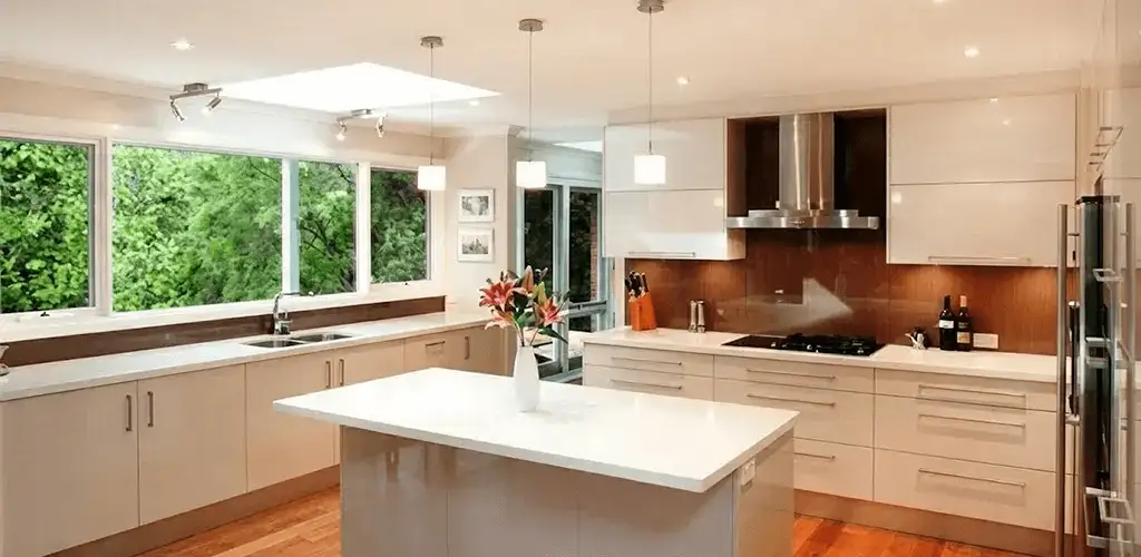 Kitchen cabinet refacing and remodel results in a modern kitchen in Albany, NY
