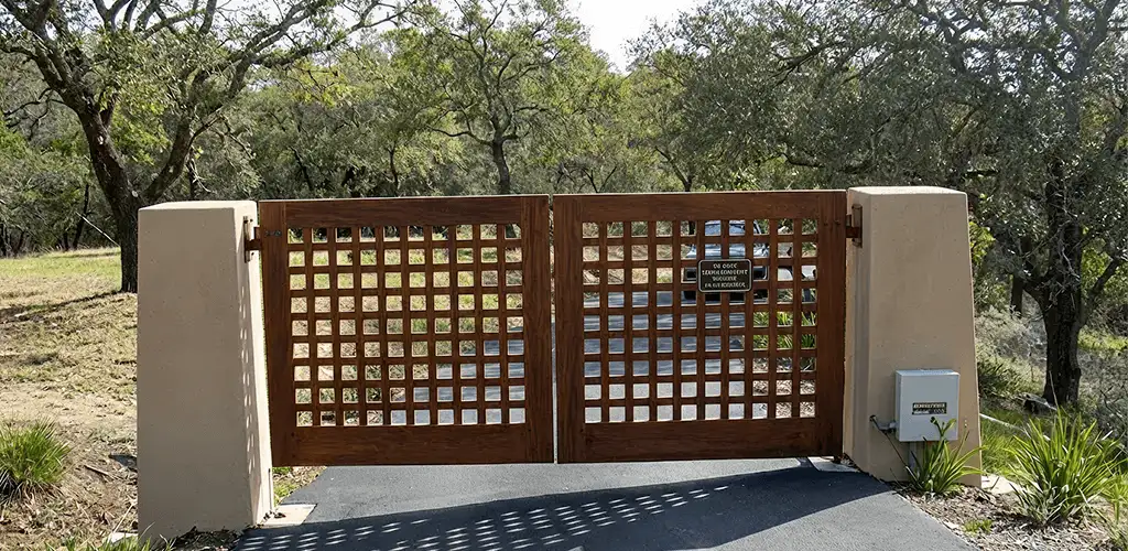 Driveway gate installation for a residential property in Albany, NY